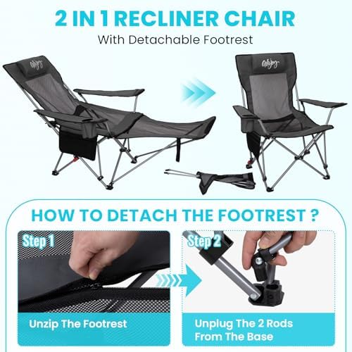 Vue 4 de Wejoy Chaise De Camping