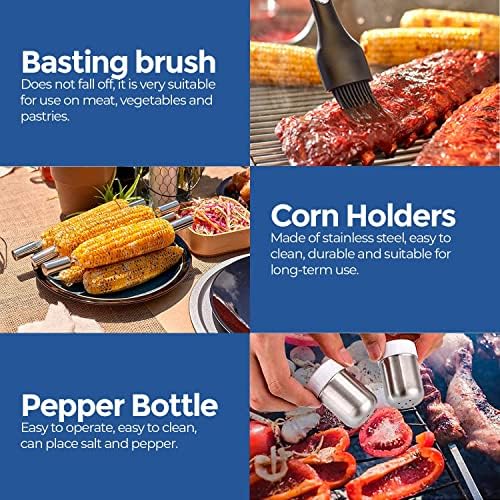 Vue 6 de Edihome Kit Barbecue Ustensiles