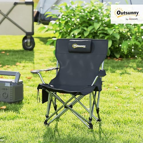 Vue 2 de Outsunny Chaise De Camping