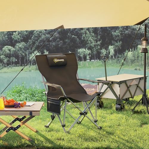 Vue 7 de Outsunny Chaise De Camping
