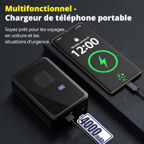 Vue 7 de Oasser Gonfleur Pneus Voiture