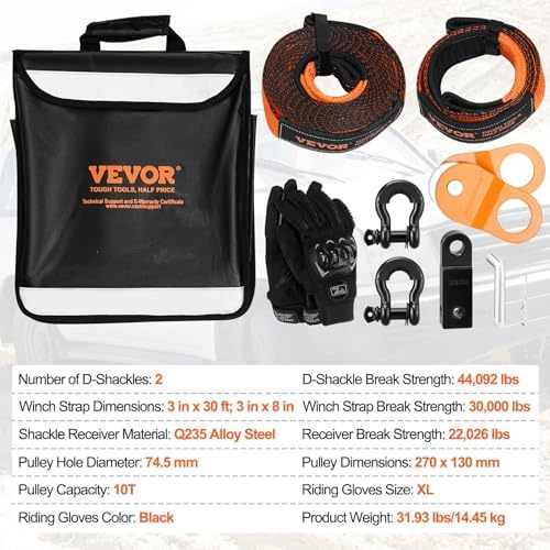 Vue 7 de Vevor Kit Recuperation Toutterrain