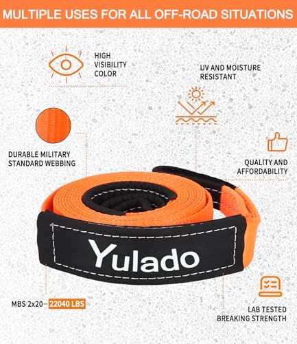Vue 3 de Yulado Sangle De Remorquage
