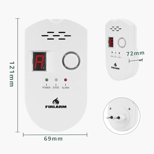 Vue 3 de Firlarm Detecteur De Gaz