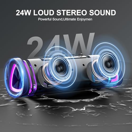 Vue 2 de Aowoka Enceinte Bluetooth Portable