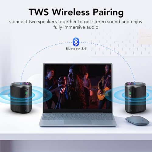 Vue 4 de Aowoka Enceinte Bluetooth Portable