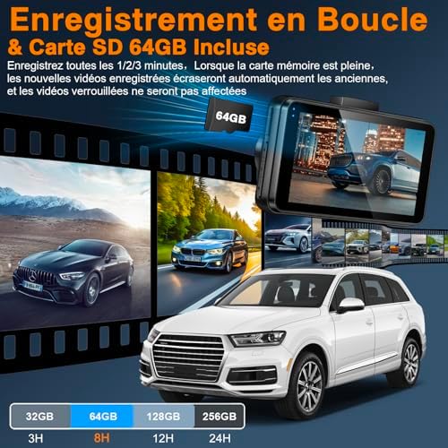 Vue 6 de Dusefogo Dashcam Voiture Avant