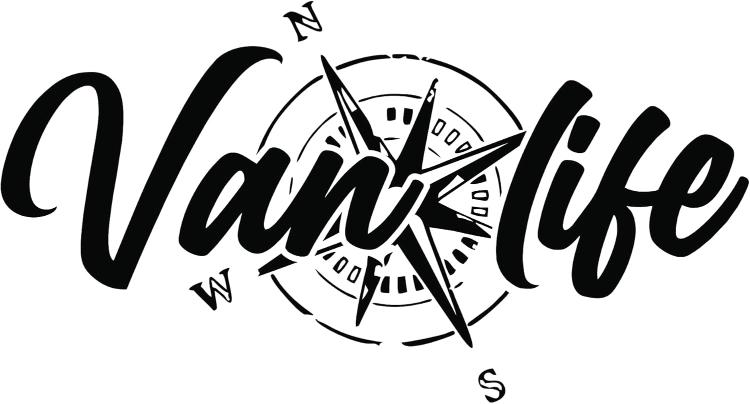 Sticker Van Life Boussole