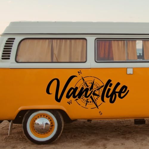Vue 3 de Sticker Van Life Boussole