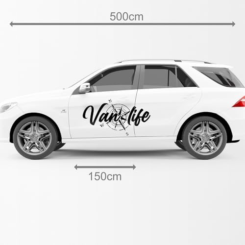 Vue 4 de Sticker Van Life Boussole