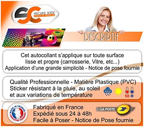 Vue 3 de Sc Stickerautocollant Van Surf