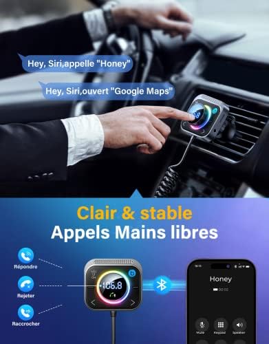 Vue 3 de Joyroom Transmetteur Fm Bluetooth