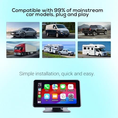 Vue 5 de Haudio Carplay Autoradio Ecranpour