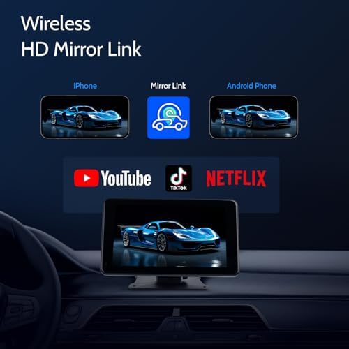 Vue 7 de Haudio Carplay Autoradio Ecranpour