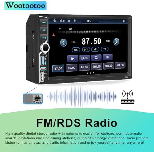 Vue 5 de Autoradio Din Bt Autoradio