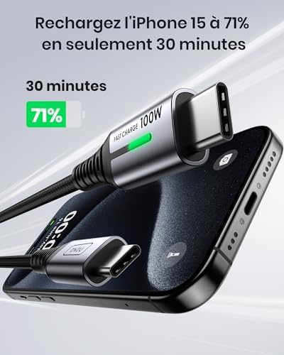 Vue 2 de Iniu Cable Usb