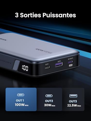 Vue 4 de Ugreen Nexode Batterie