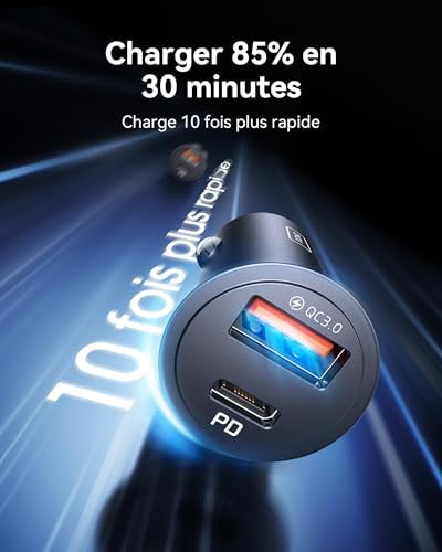 Vue 3 de Iniu Allume Cigare Usb