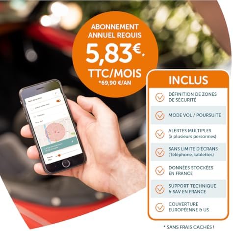 Vue 4 de Traceur Gps Maxi Blanc