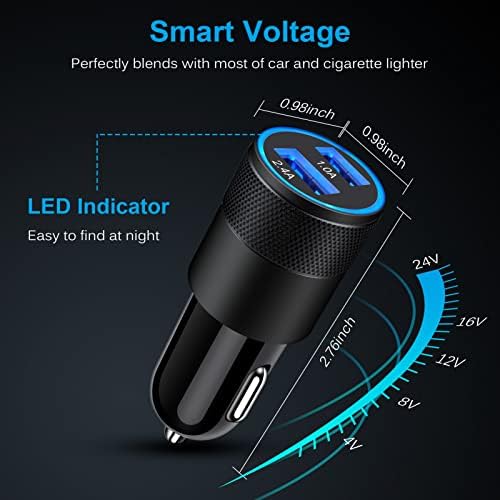 Vue 6 de Chargeur Allume Cigare Usb