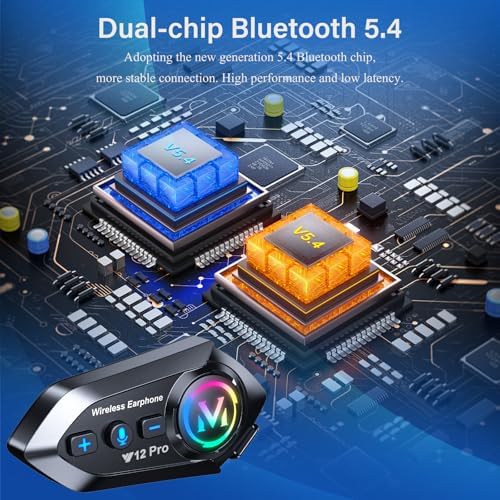 Vue 5 de Intercom Moto Bluetooth Kit