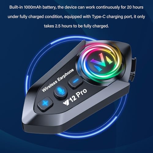 Vue 6 de Intercom Moto Bluetooth Kit