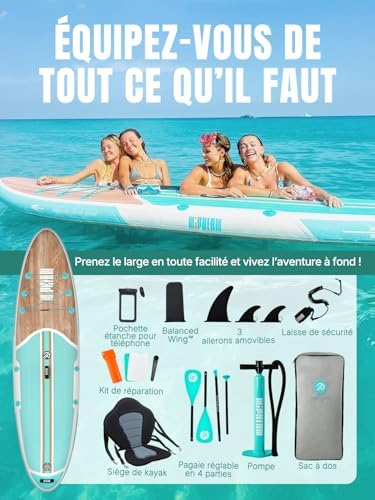 Vue 4 de Niphean Paddle Gonflable Adulte