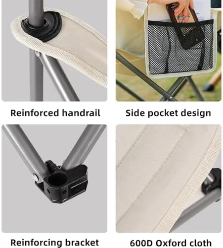 Vue 4 de Chaise De Camping Pliante
