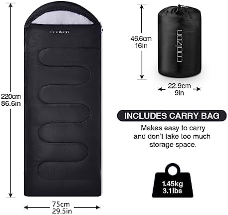 Vue 2 de Coolzon Sac De Couchage