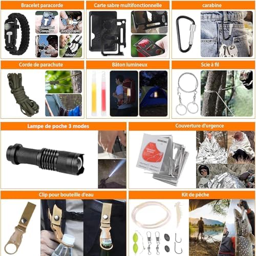 Vue 6 de Kit De Survie Randonnee