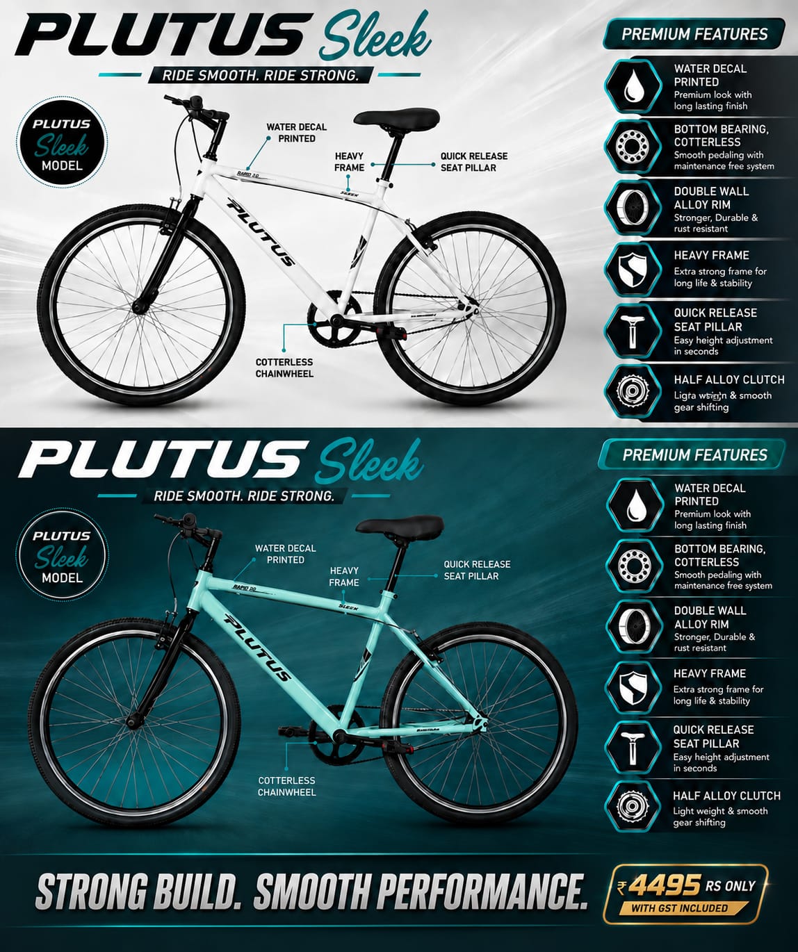 Plutus Sleek for sale at cycle shop in Gandhinagar image 1