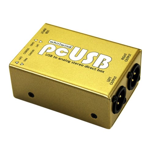 Whirlwind pcUSB USB to Analog Stereo Direct Box