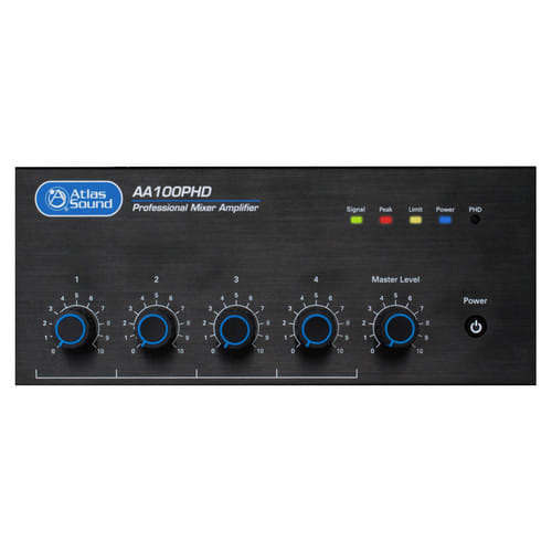 AtlasIED AA100PHD 4-Input, 100-Watt Mixer Amplifier