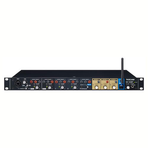 Tascam MZ-123BT Commercial-grade Multi-Zone Audio Mixer front