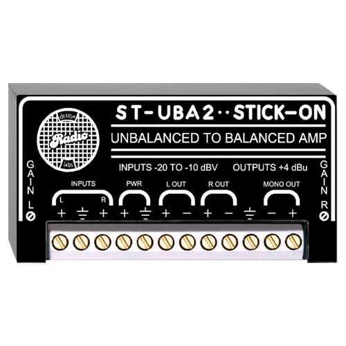 RDL ST-UBA2 2-Channel Unbalanced to Balanced Amplifier