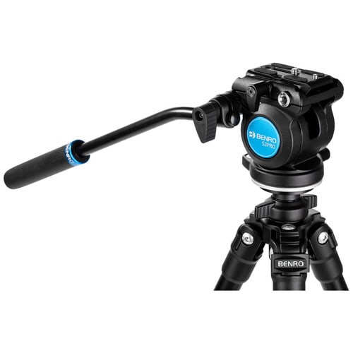 Benro S2 PRO Flat Base Fluid Video Head, 5.5 lb Max