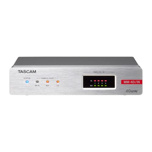 Tascam MM-4D/IN-E 4-Channel Mic / Line Input Dante Converter front