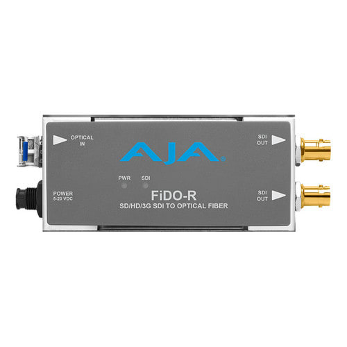 AJA FIDO-R 1-Channel Single-Mode LC Fiber to 3G-SDI Receiver