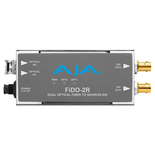 AJA FiDO-2R-MM 2-Channel Multi-Mode LC Fiber to 3G-SDI Receiver