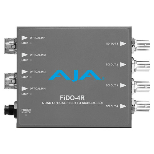 AJA FiDO-4R-MM 4-Channel Multi-Mode LC Fiber to 3G-SDI Receiver