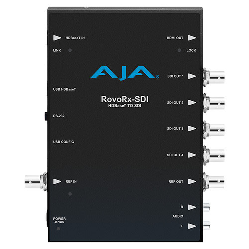 AJA ROVORX-SDI UltraHD/HD HDBaseT Receiver to 6G/3G-SDI and HDMI Frame Sync