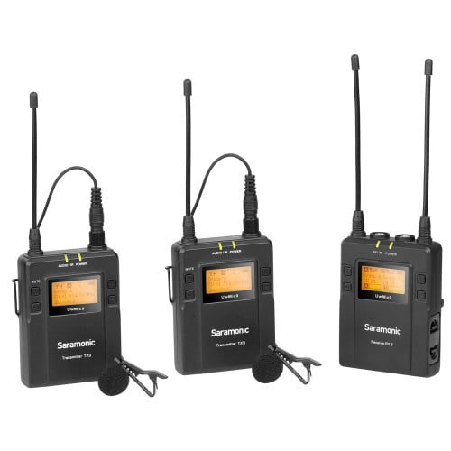 Saramonic UWMic 9 RX9+TX9+TX9 2-Person Wireless Lavalier Wireless System