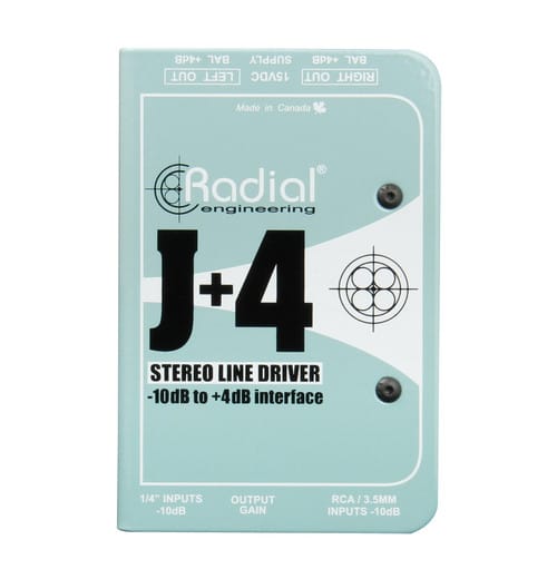 Radial J+4 Stereo Line Driver Interface