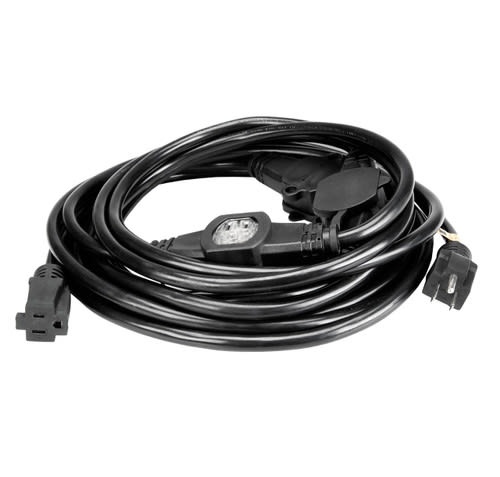 Hosa 12 AWG NEMA 5-15R to NEMA 5-15P Power Distribution Cable