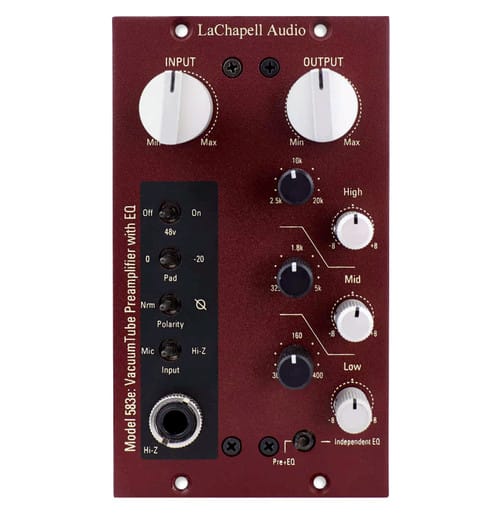 LaChapell 583E Tube Microphone Preamp with EQ front