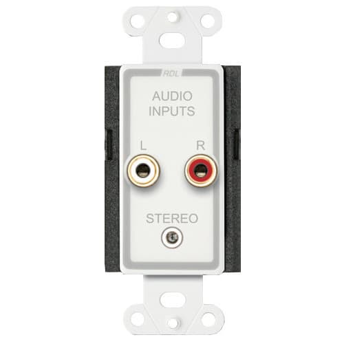 RDL D-CIJ3 Consumer Stereo Input Wall Plate