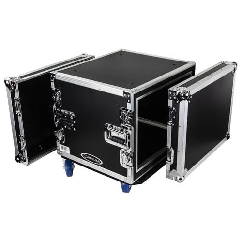 Odyssey FZS08W8U Shock Mount Rack Flight Case with Wheels