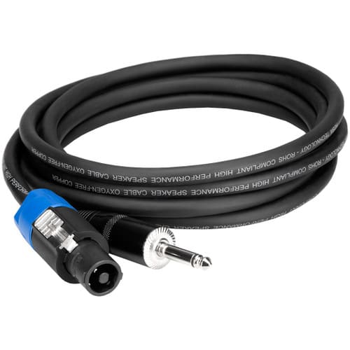 Hosa Pro REAN Loudspeaker to 1/4 TS Speaker Cable