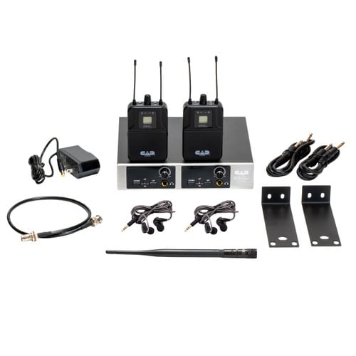  CAD Audio GXLIEM4 Frequency Agile Wireless In Ear Monitor  System -Four discrete mixes - includes 4 MEB1 Earbuds, 4 Bodypack  Receivers, Rack Mount Ears and Antenna Relocation Kit ,Black : Musical  Instruments
