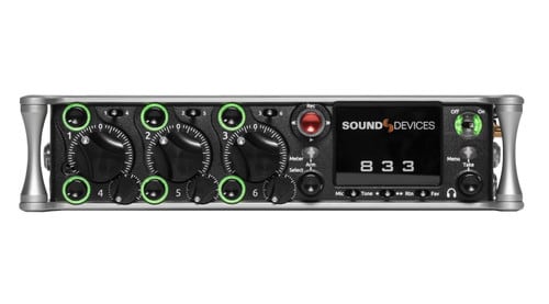 Sound Devices 833 Portable Compact Mixer-Recorder